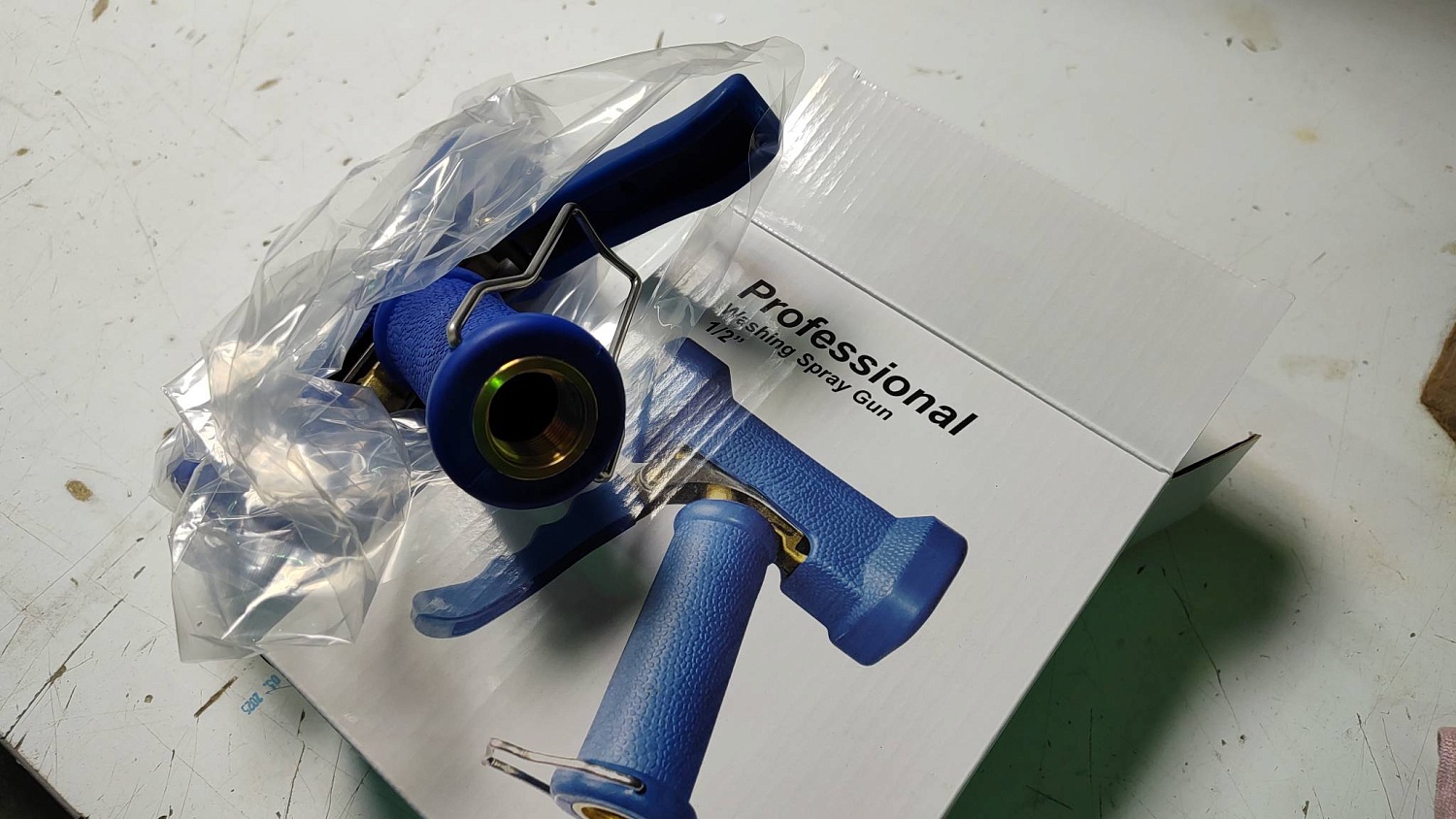 Латунный пистолет с резиновой  изоляцией курка Динго 24 бар. 65гр. 1/2